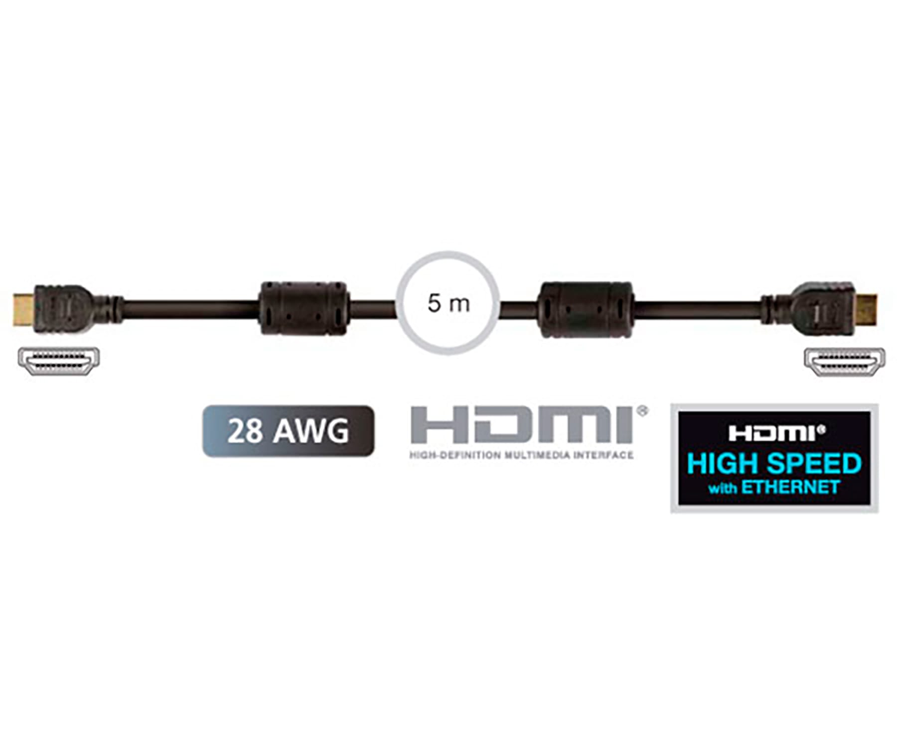 FONESTAR 7908-5 NEGRO / CABLE HDMI (M) A HDMI (M) 5M