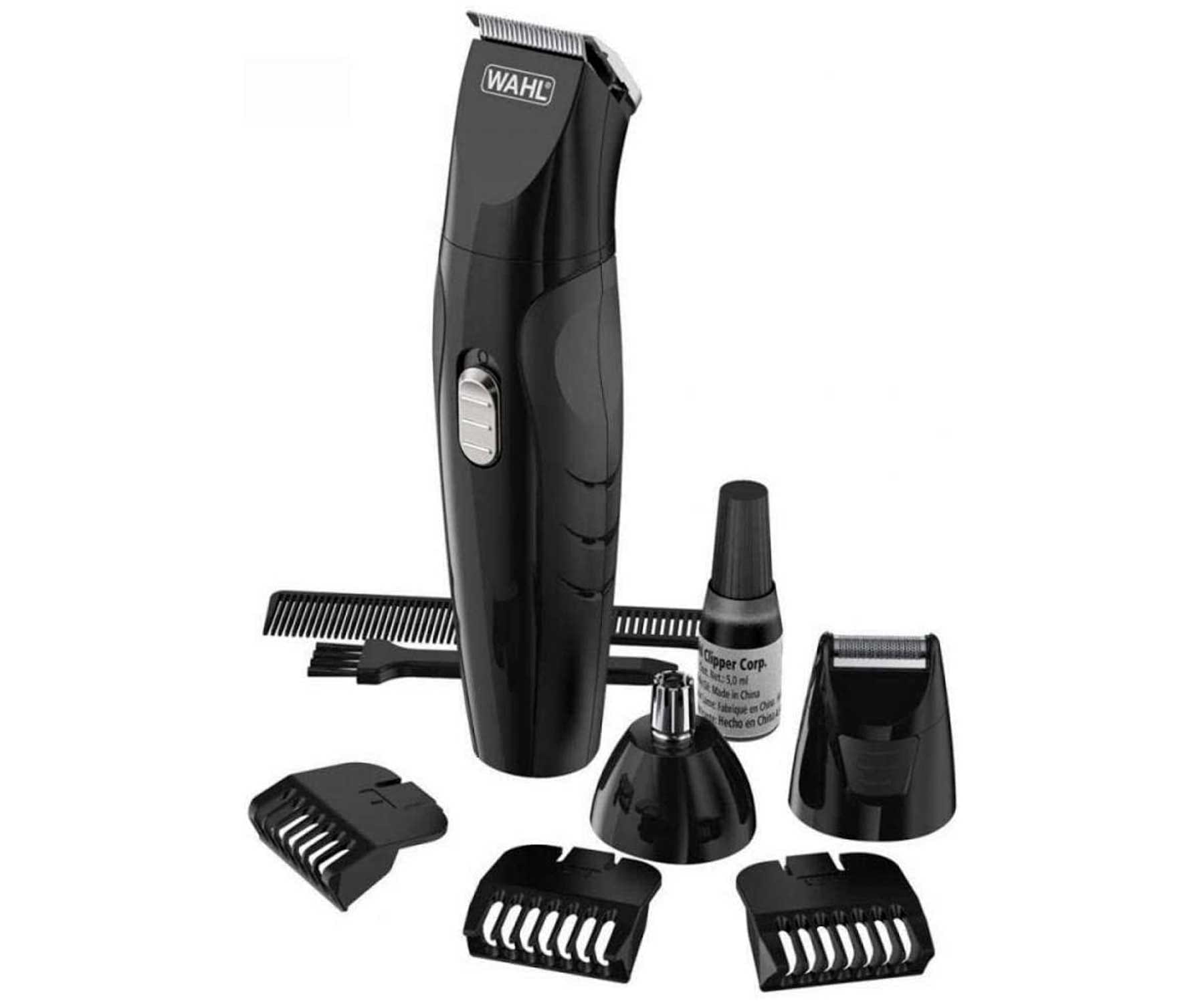 WAHL 09865-016 GROMMSMAN RECORTADORA TODO EN UNO CON 8 ACCESORIOS