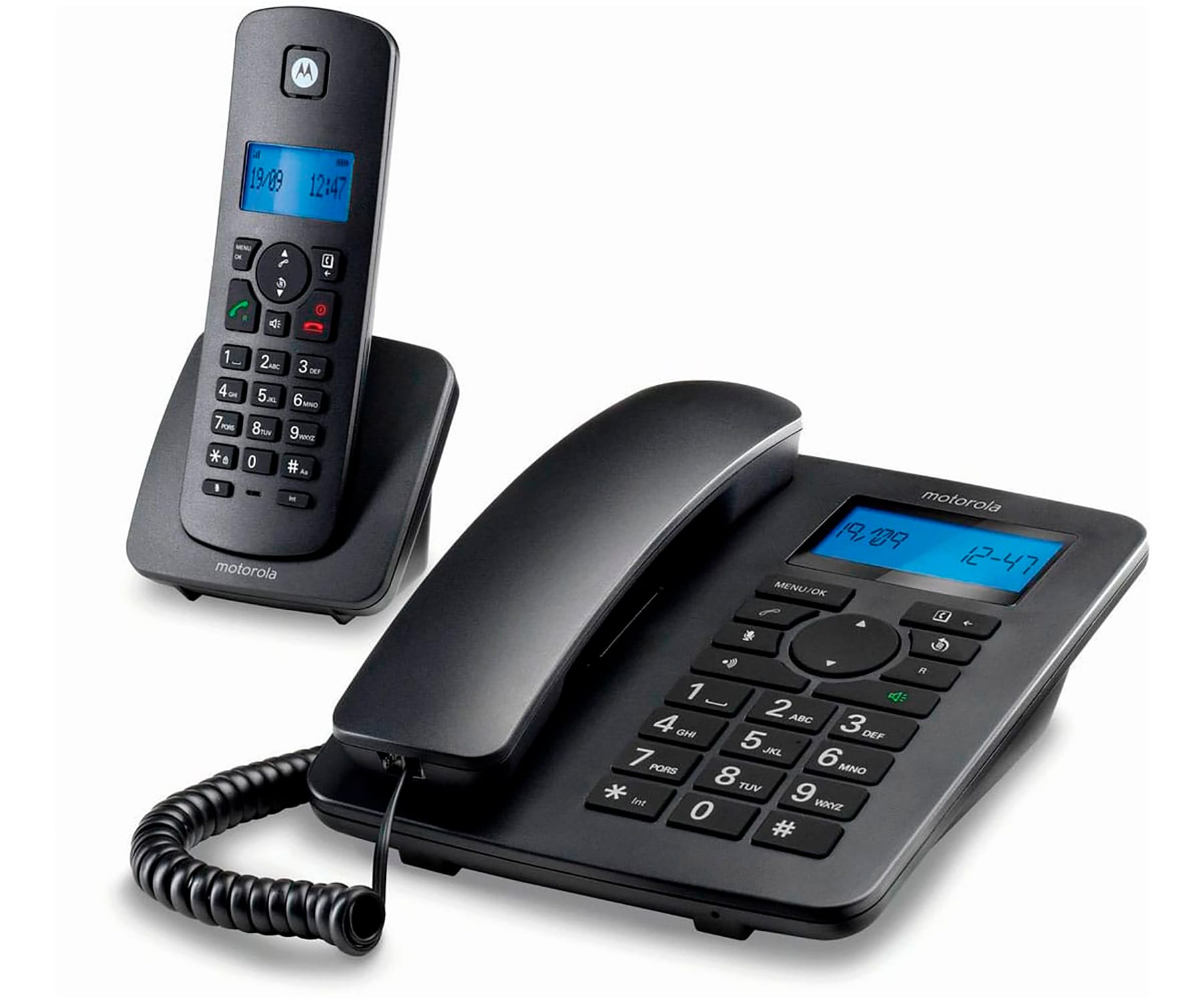 MOTOROLA C4201 COMBO BLACK / TELÉFONOS FIJO + INALÁMBRICO