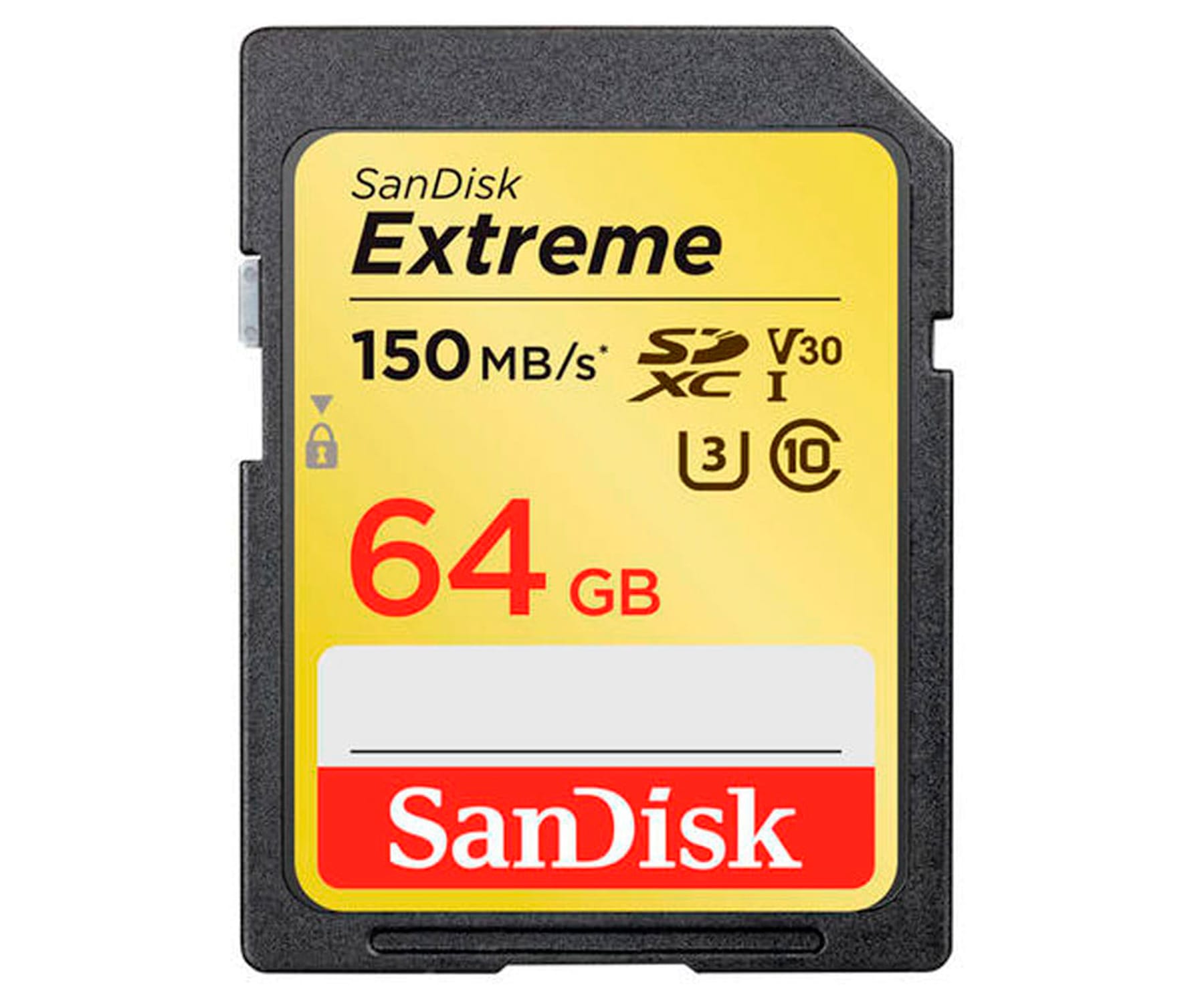 SANDISK EXTREME TARJETA DE MEMORIA SDXV C10 UHS-I U3 DE 64 GB Y 150MB/S