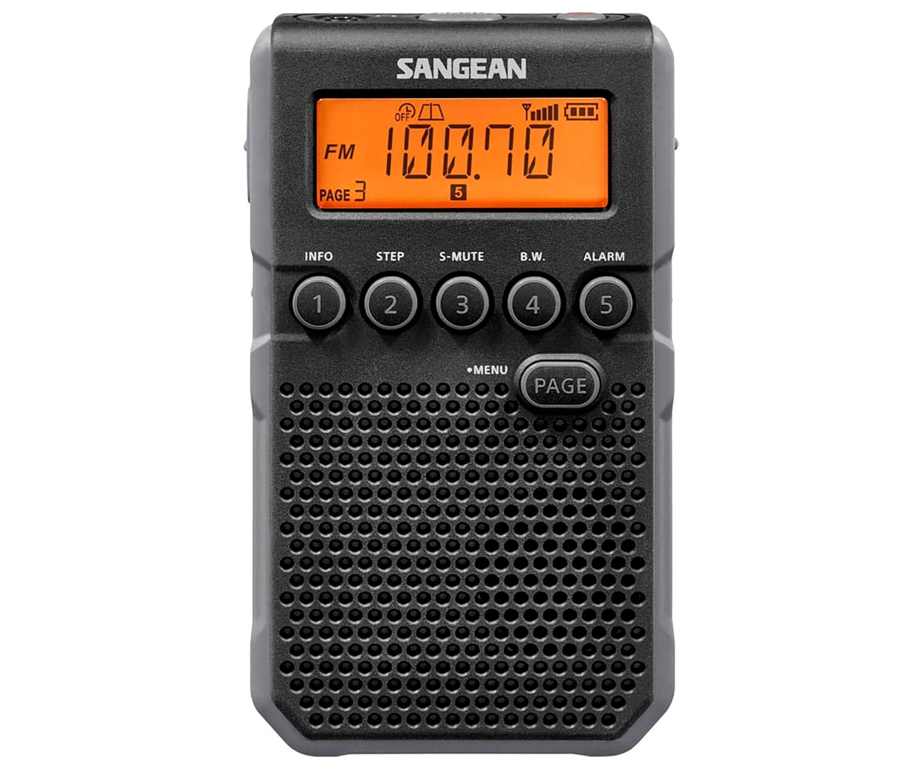 SANGEAN DT-800 BLACK / RADIO DESPERTADOR PORTÁTIL
