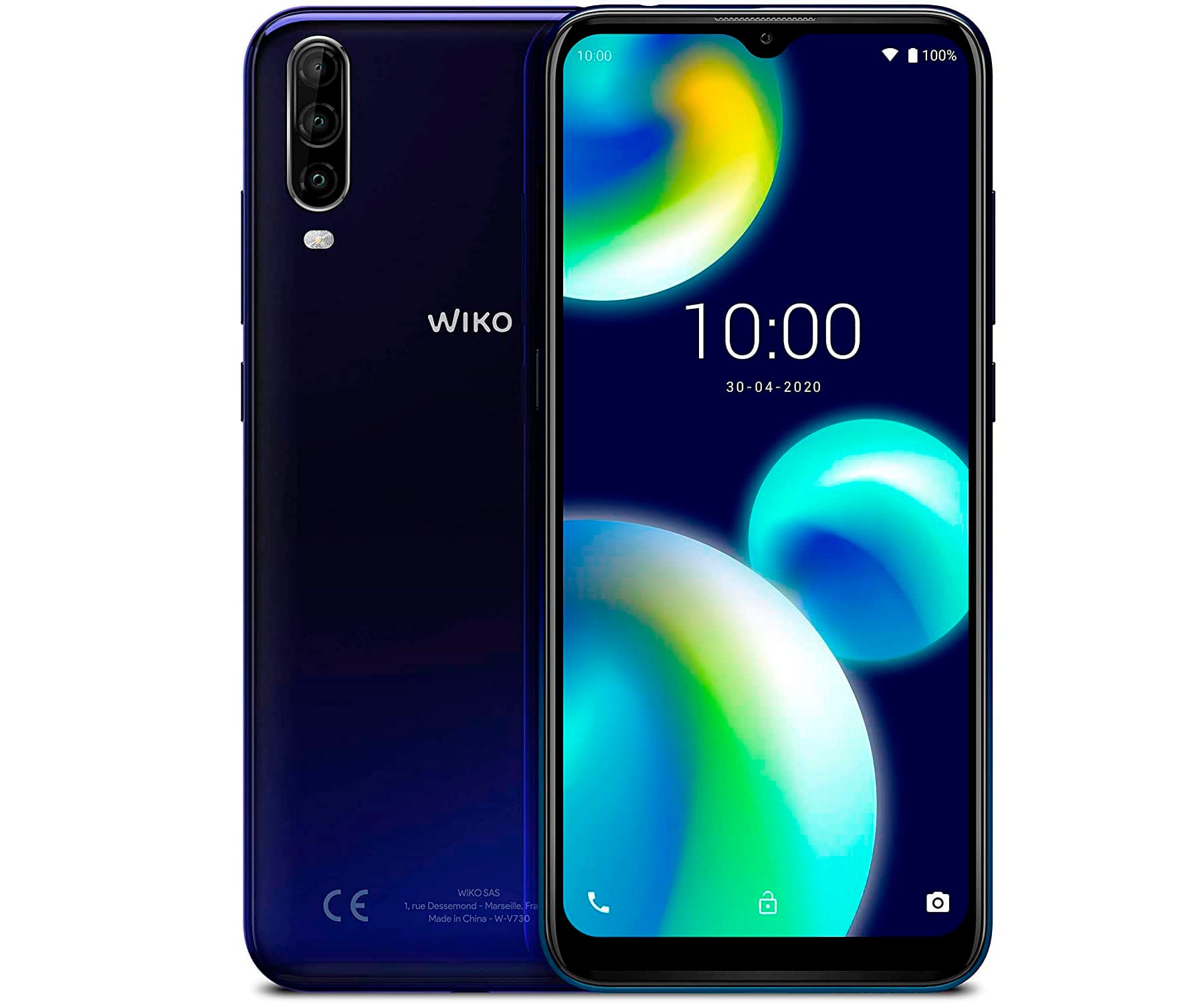 WIKO VIEW4 LITE AZUL MÓVIL 4G DUAL SIM 6.52'' HD+ OCTACORE 64GB 2GB RAM DUAL 13MP SELFIES 5MP