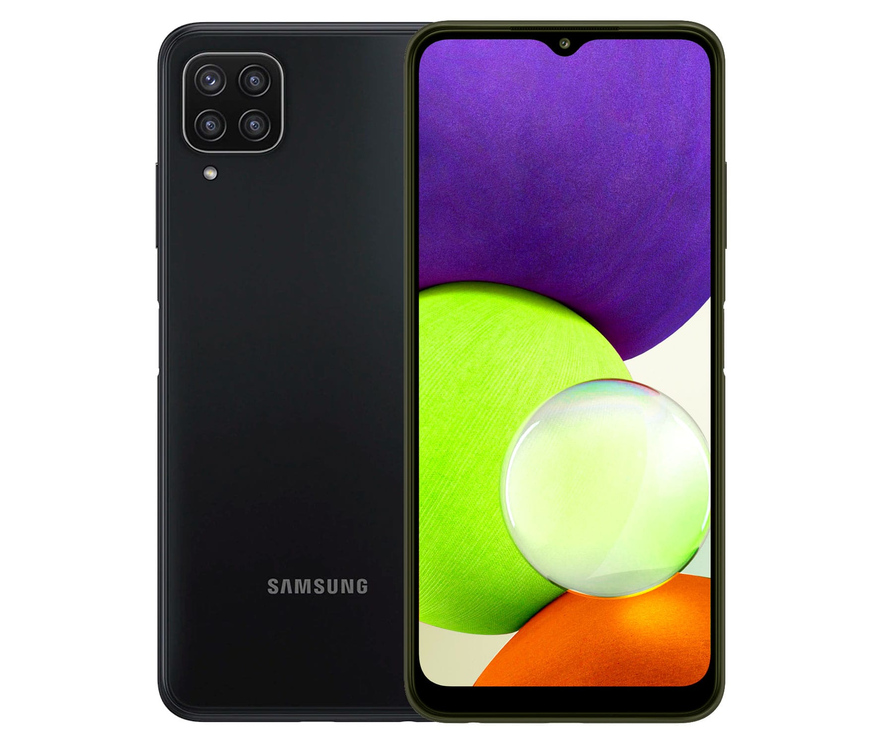 SAMSUNG GALAXY A22 4G NEGRO/DUAL SIM/6.4'' SUPER AMOLED HD+/OCTACORE 128GB 4GB RAM/4XCAM 48MP+8MP+2MP+2MP SELFIES 13MP