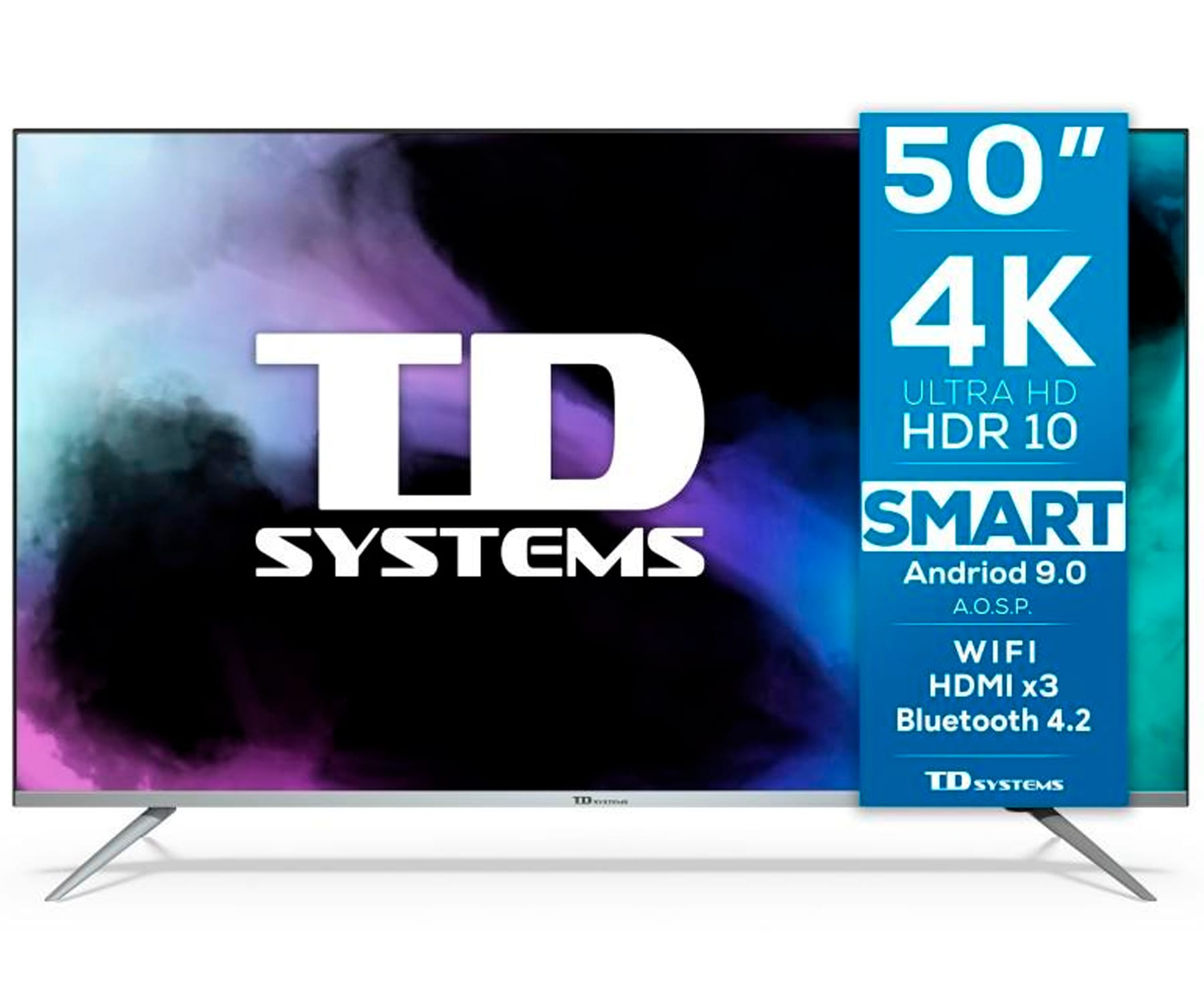 TD SYSTEMS K50DLJ12US TELEVISOR SMARTTV 50'' UHD 4K WIFI BLUETOOTH