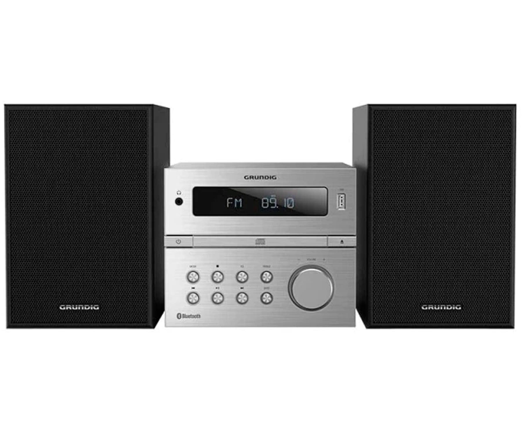 GRUNDIG M 2500 BT SILVER / MICROCADENA 60W CON ALTAVOCES
