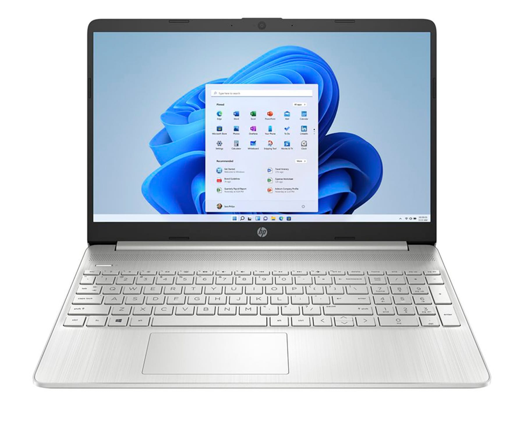 HP LAPTOP 15S SILVER / 15.6" FULL HD / INTEL CORE I5-1155G7 / 8GB DDR4 / 512GB M2 NVME / WINDOWS