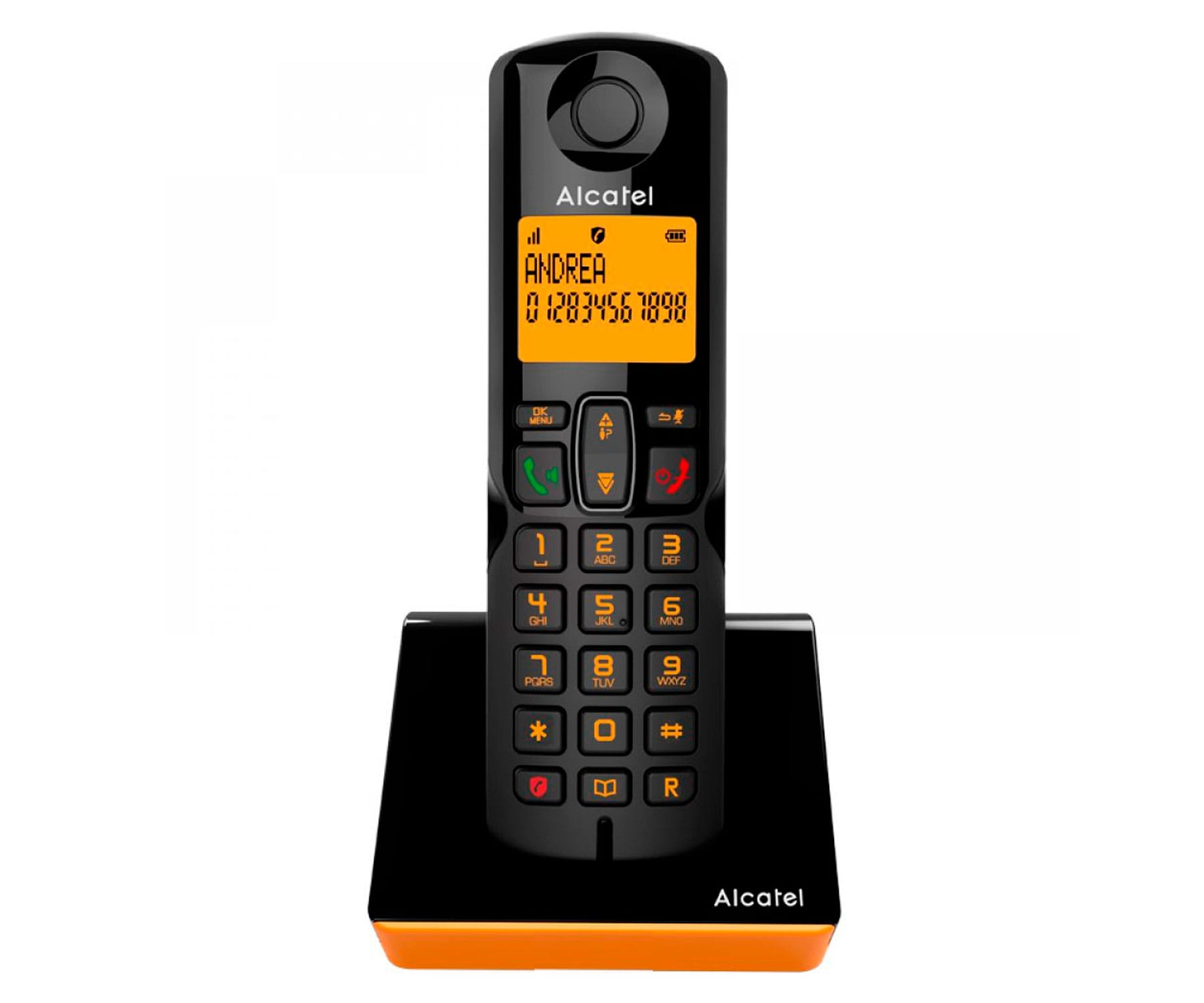 ALCATEL S280 BLACK-ORANGE / TELÉFONO INALÁMBRICO