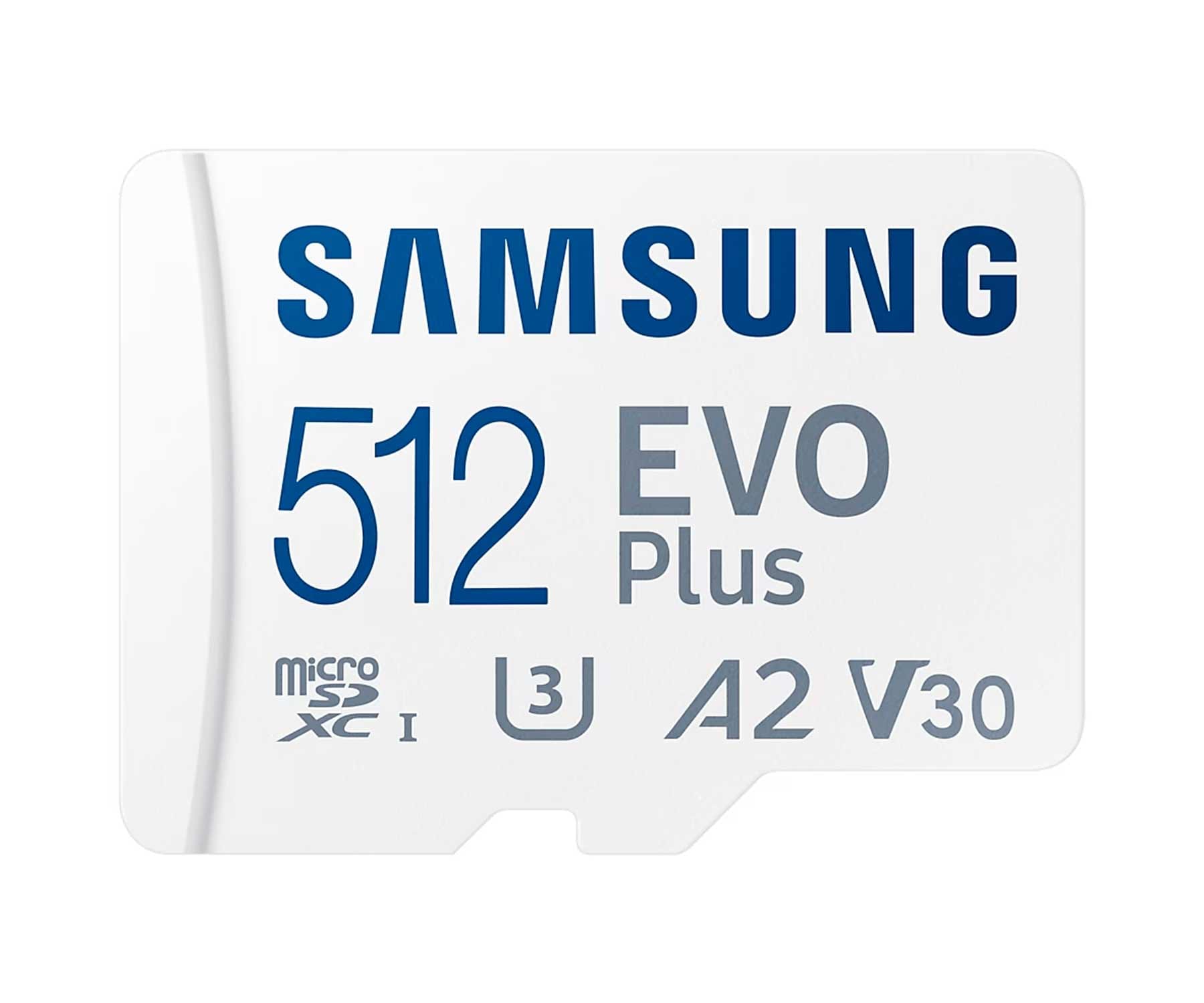 SAMSUNG EVO PLUS / MEMORIA MICROSD 512GB + ADAPTADOR SD