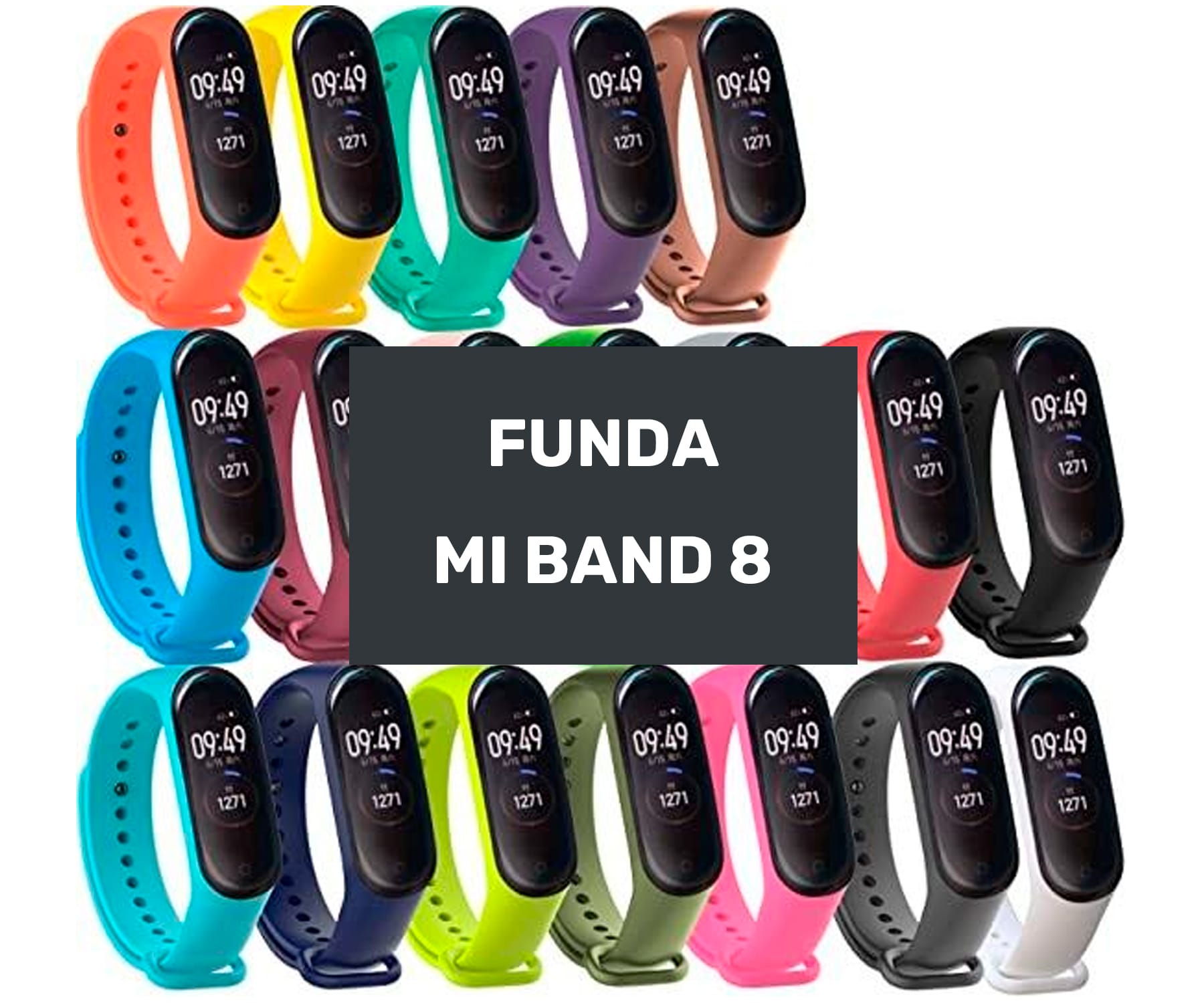 Soporte JC CORREA MI BAND 8 ROJO