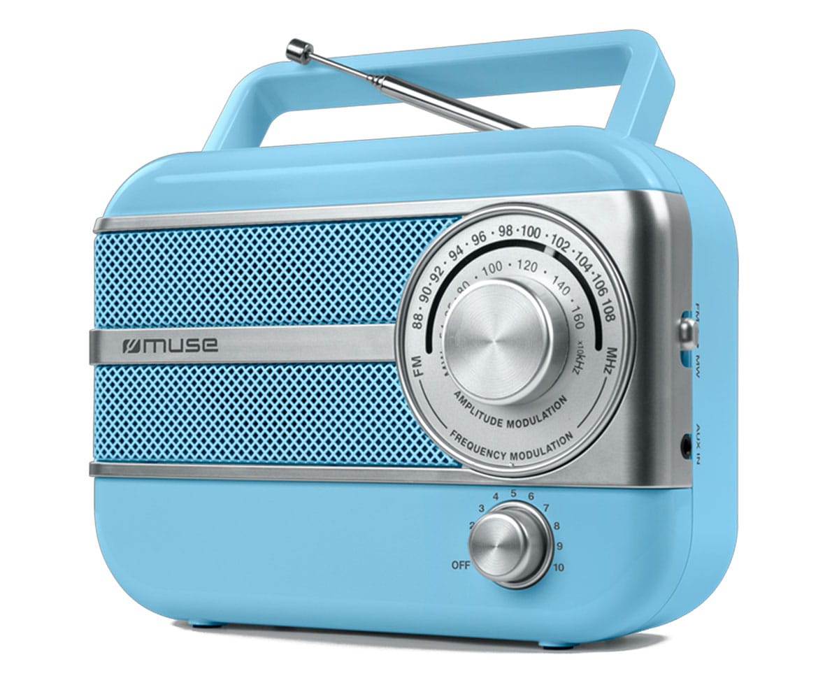 Radio AM y FM Radio portátil Muse M-056 VB BLUE  | AM y FM, a AC: 230V ~ 50Hz, Azul