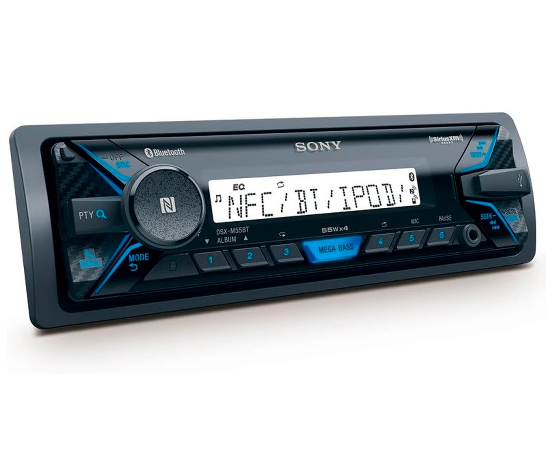 SONY DSX-M55BT RECEPTOR MULTIMEDIA BLUETOOTH NFC MEGA BASS RADIO FM/AM USB REPRODUCTOR Y AUX