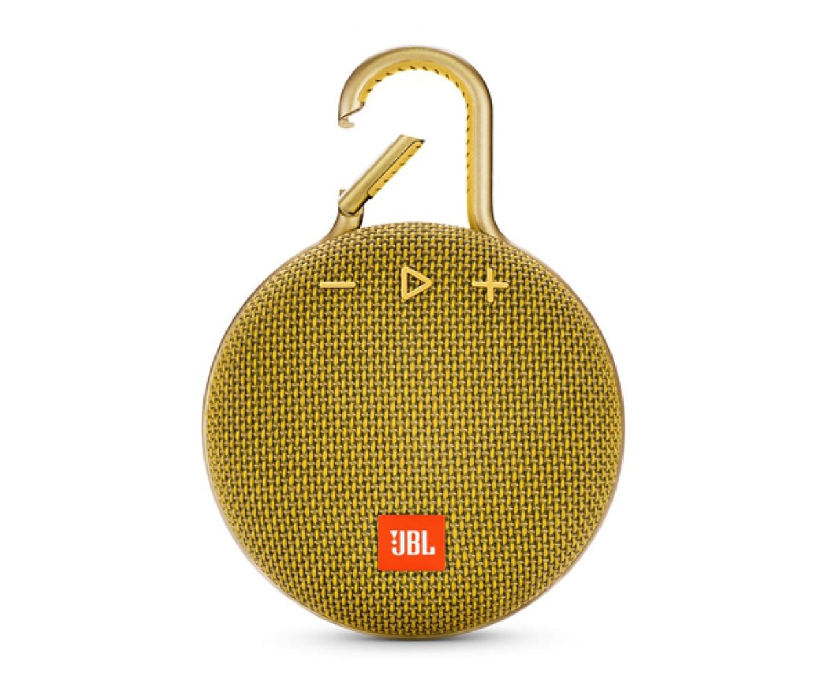 JBL CLIP 3 YELLOW ALTAVOZ PORTÁTIL 3W RMS BLUETOOTH MOSQUETÓN INTEGRADO IMPERMEABLE IPX7