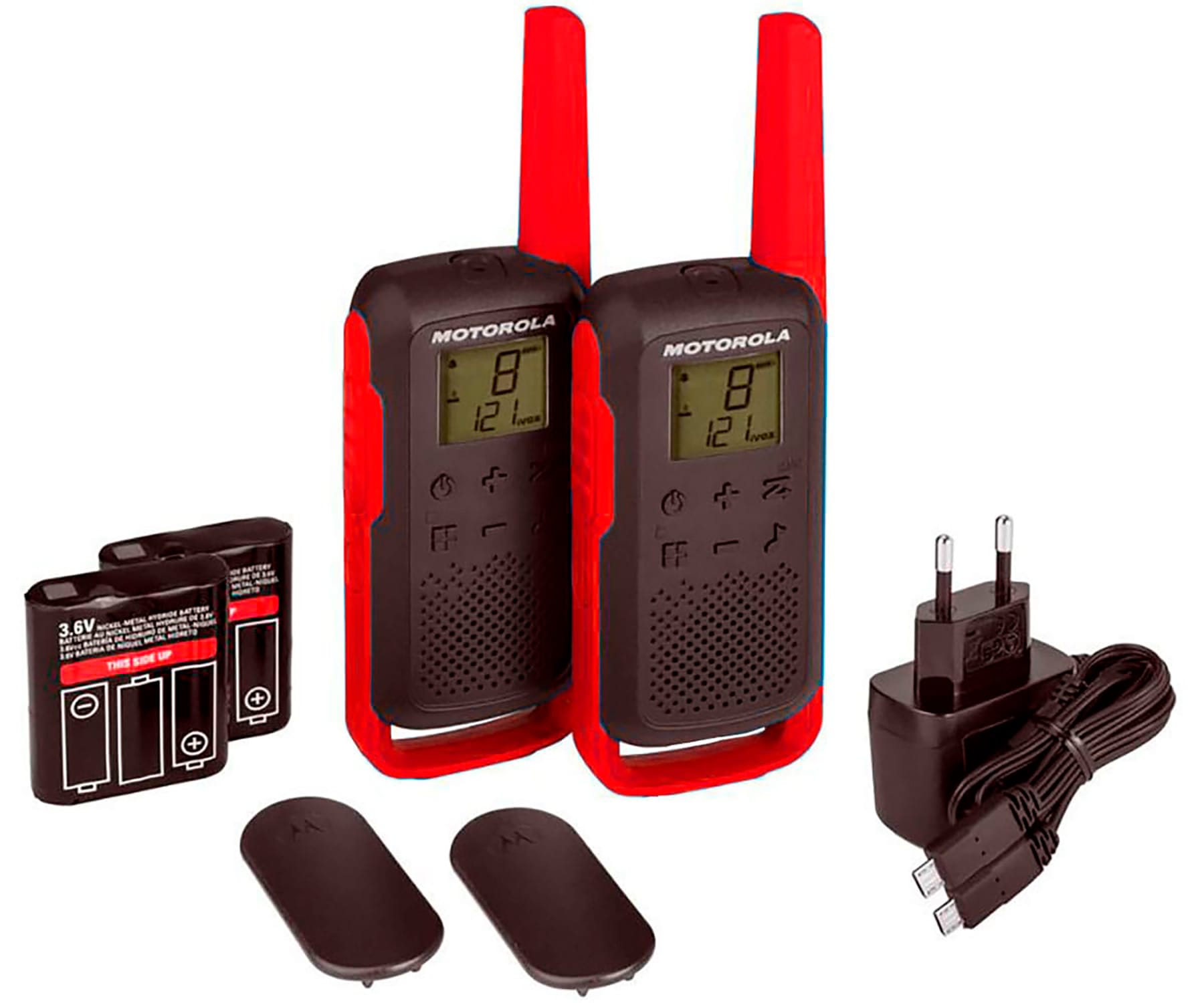 MOTOROLA TALKABOUT T62 ROJO / PAREJA DE WALKIE TALKIES 8KM