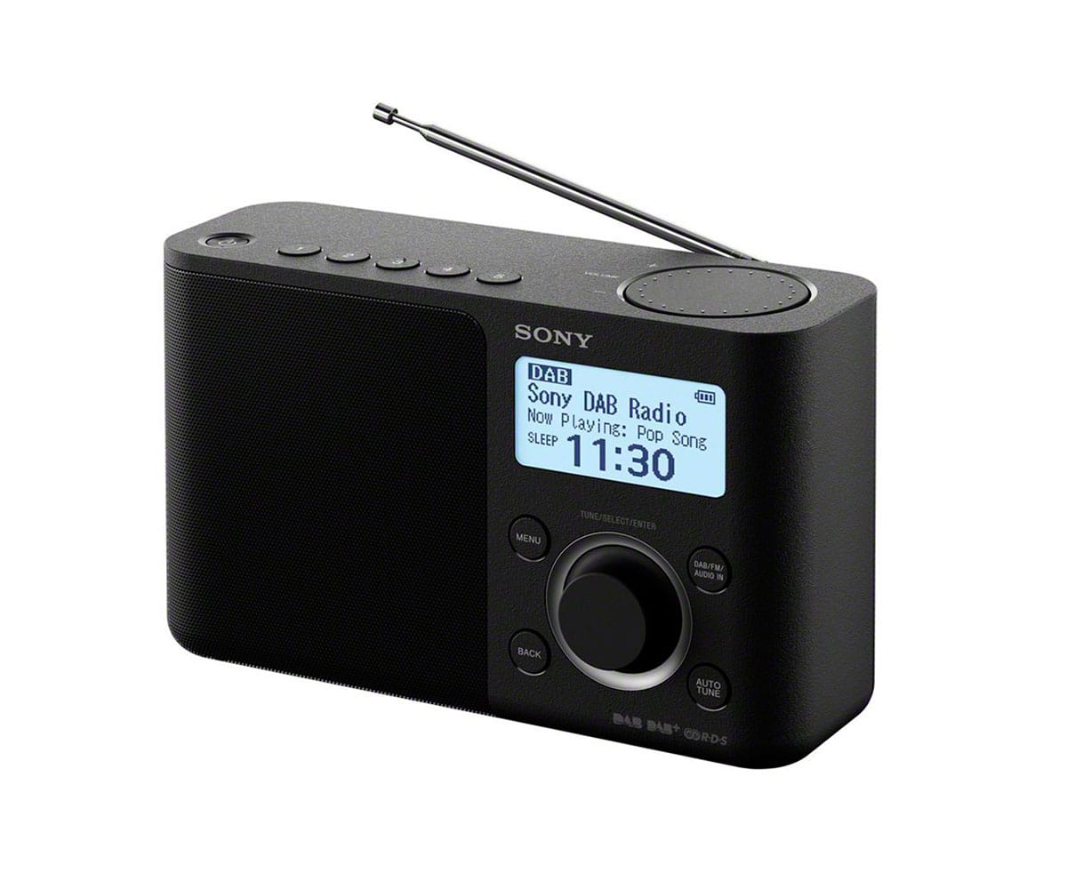 SONY XDR-S61D NEGRO RADIO DAB/DAB+ PORTÁTIL CON PANTALLA LCD PRESINTONÍAS DIRECTAS TEMPORIZADOR DE APAGADO Y DESPERTADOR