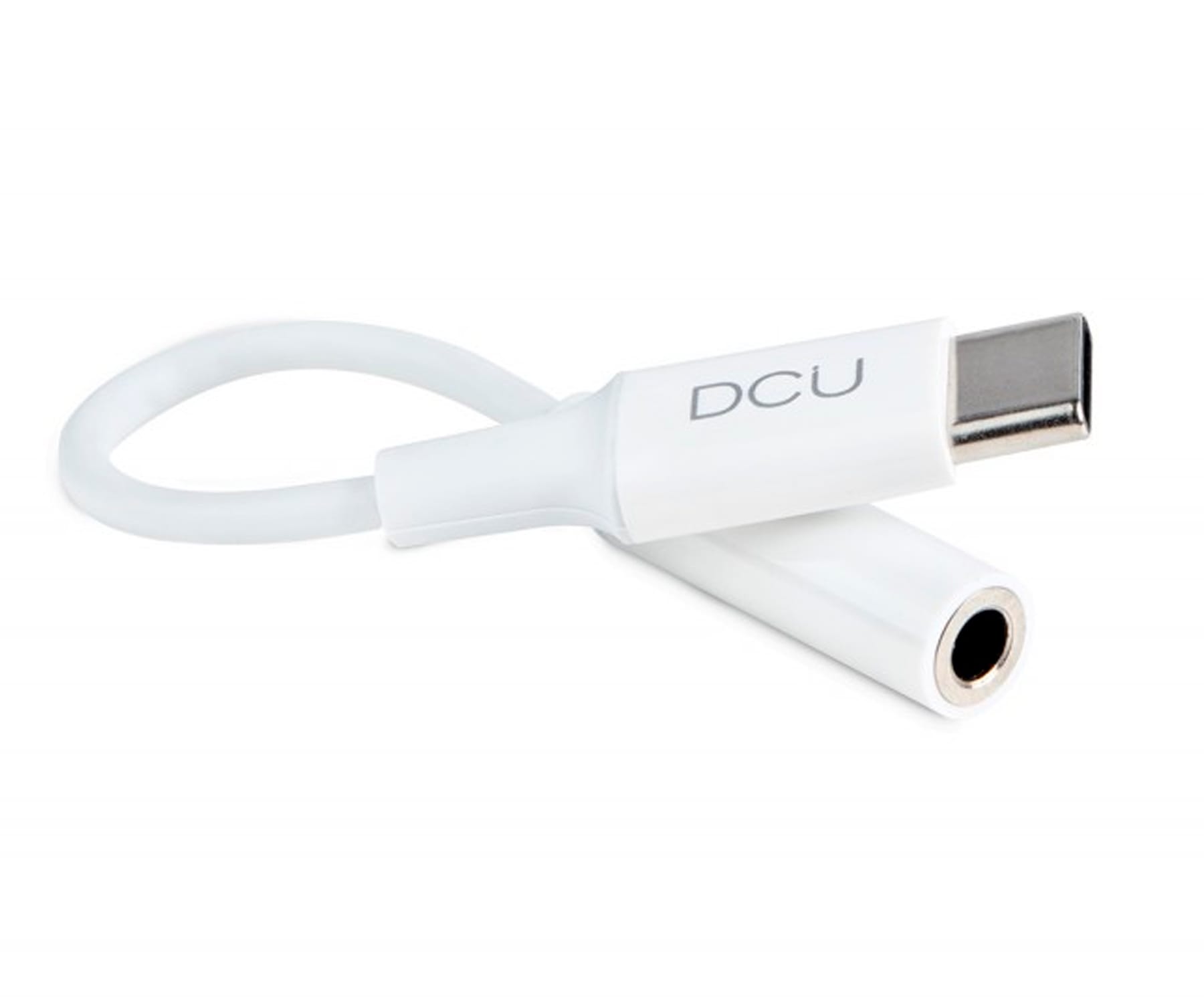 DCU 30402035 BLANCO / CABLE USB-C (M) JACK 3.5 (H) 10CM